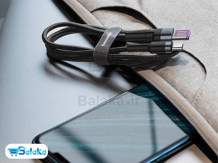 کابل Type-C بیسوس مدل Cafule HW Quick charging